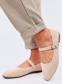 Baleriny w stylu Mary Jane GOLINS BEIGE