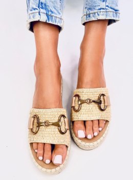 Klapki espadryle MATERS KHAKI