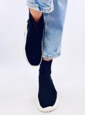 Skarpetkowe buty za kostkę GINA BLACK