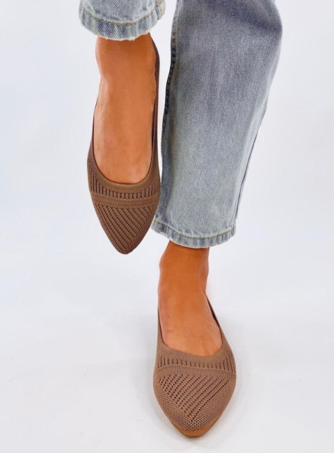 Baleriny z tkanego materiału KAYLA KHAKI Baleriny z tkanego materiału KAYLA KHAKI