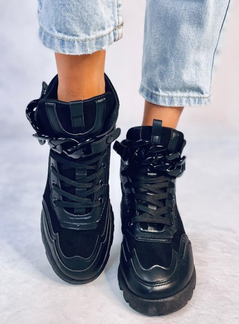 Buty sportowe z odpinanym łańcuchem PERI BLACK Buty sportowe z odpinanym łańcuchem PERI BLACK