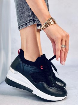 Sneakersy na koturnie FENIX BLACK
