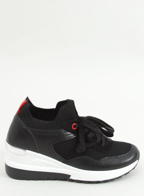 Sneakersy na koturnie FENIX BLACK Sneakersy na koturnie FENIX BLACK