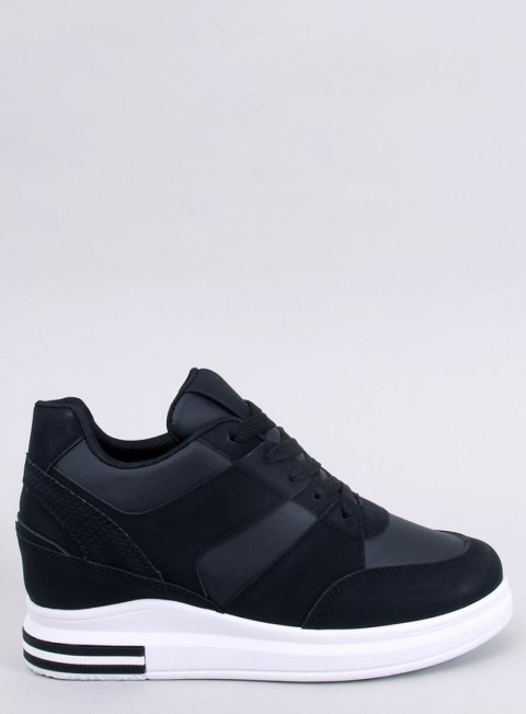 Sneakersy na koturnie RINNO BLACK Sneakersy na koturnie RINNO BLACK