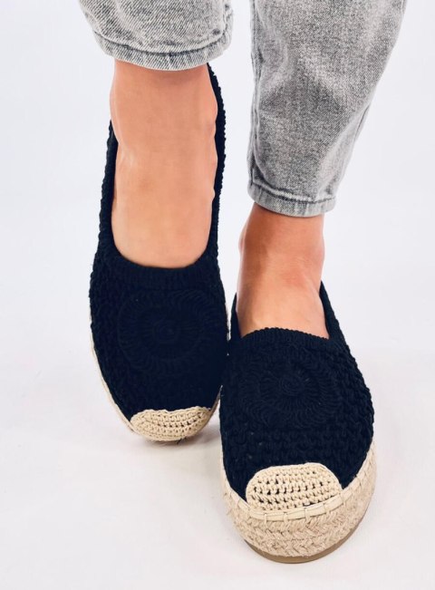 Ażurowe espadryle baleriny DAGONEI BLACK Ażurowe espadryle baleriny DAGONEI BLACK