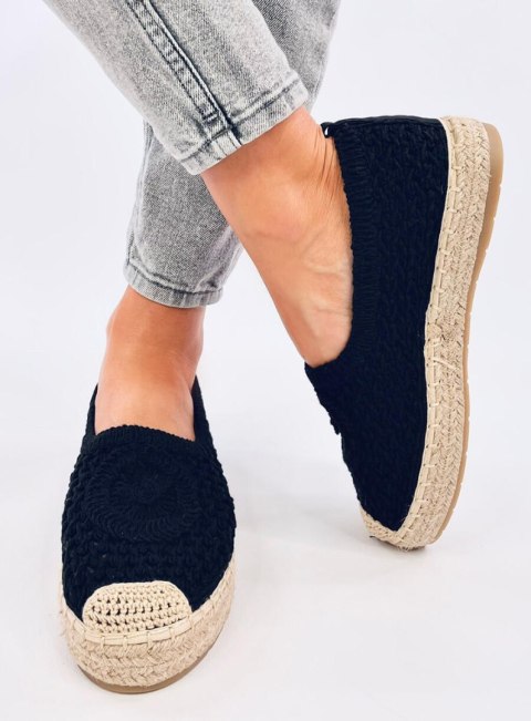 Ażurowe espadryle baleriny DAGONEI BLACK Ażurowe espadryle baleriny DAGONEI BLACK