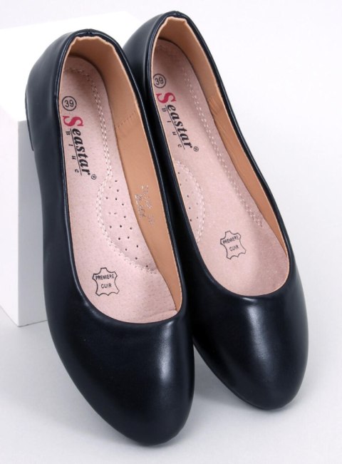 Baleriny ze skórzaną wkładką TOVA BLACK Baleriny ze skórzaną wkładką TOVA BLACK
