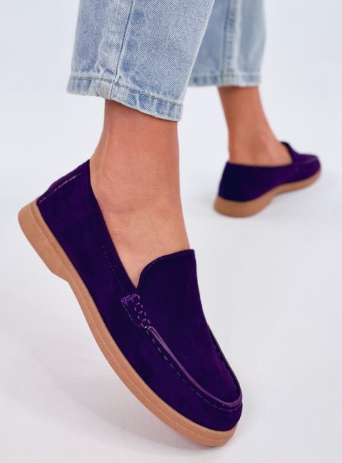 Mięciutkie mokasyny damskie JUSTT PURPLE Mięciutkie mokasyny damskie JUSTT PURPLE