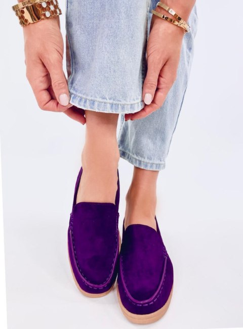Mięciutkie mokasyny damskie JUSTT PURPLE Mięciutkie mokasyny damskie JUSTT PURPLE