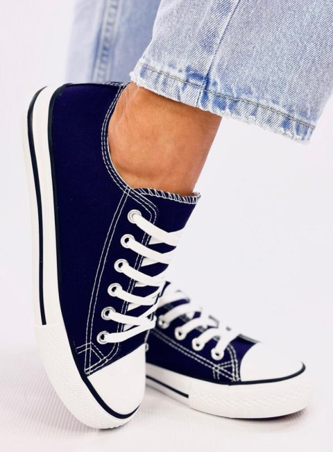 Trampki damskie klasyczne BASIC D.BLUE / NAVY Trampki damskie klasyczne BASIC D.BLUE / NAVY
