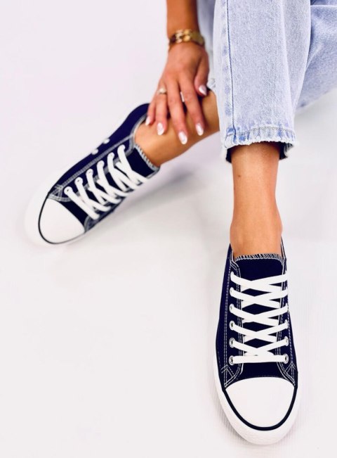 Trampki damskie klasyczne BASIC D.BLUE / NAVY Trampki damskie klasyczne BASIC D.BLUE / NAVY