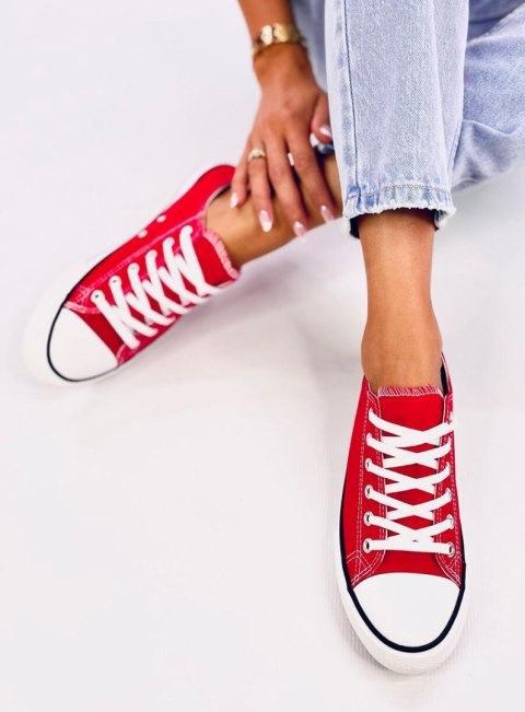 Trampki damskie klasyczne BASIC RED Trampki damskie klasyczne BASIC RED
