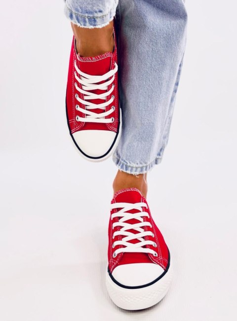 Trampki damskie klasyczne BASIC RED Trampki damskie klasyczne BASIC RED