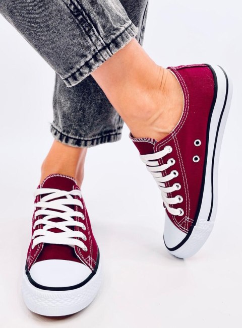 Trampki damskie klasyczne BASIC WINE Trampki damskie klasyczne BASIC WINE