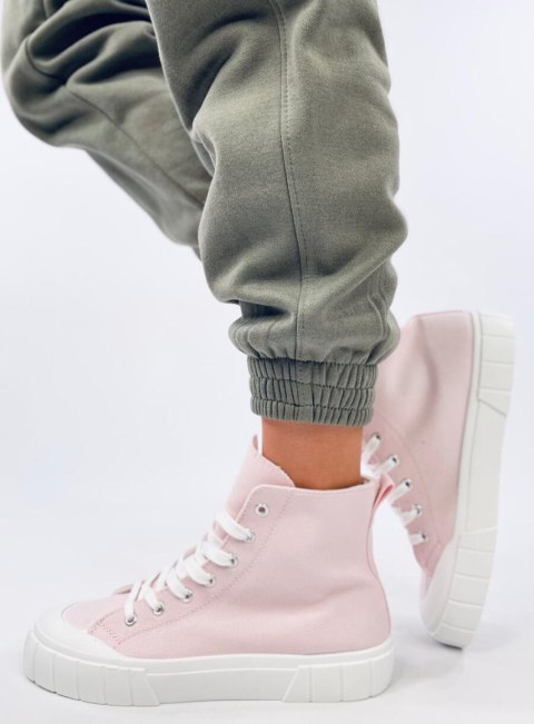 Trampki płócienne za kostkę ROGERS PINK Trampki płócienne za kostkę ROGERS PINK