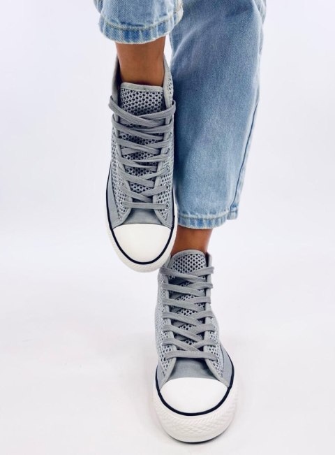 Ażurowe trampki za kostkę MOUSSE GREY Ażurowe trampki za kostkę MOUSSE GREY