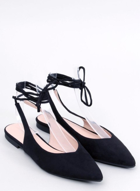 Baleriny bez pięty wiązane DENTONI BLACK Baleriny bez pięty wiązane DENTONI BLACK