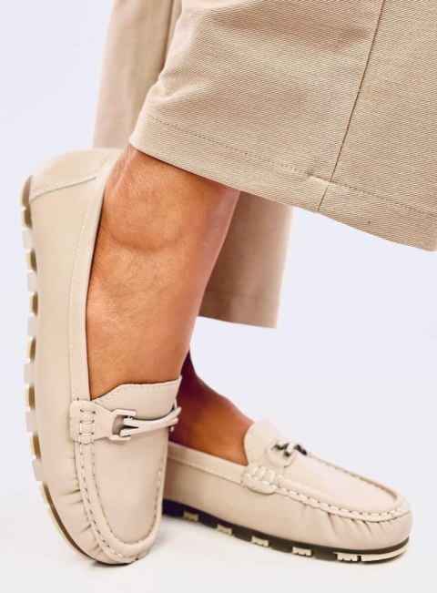 Mokasyny klasyczne skórzana wkładka DEBELL BEIGE Mokasyny klasyczne skórzana wkładka DEBELL BEIGE