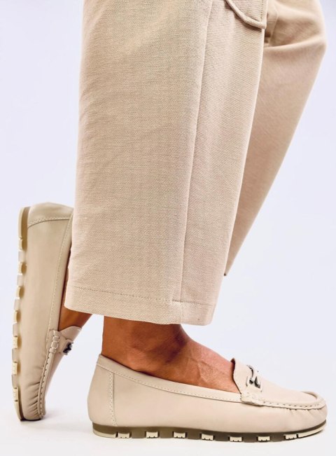 Mokasyny klasyczne skórzana wkładka DEBELL BEIGE Mokasyny klasyczne skórzana wkładka DEBELL BEIGE