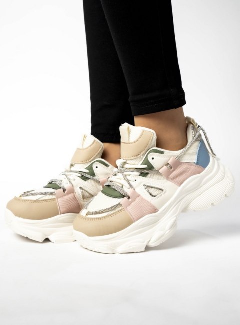 Sneakersy damskie na platformie LANCASIS MIX Sneakersy damskie na platformie LANCASIS MIX