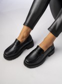 Damskie Mokasyny - Czarne RIVIA NERO