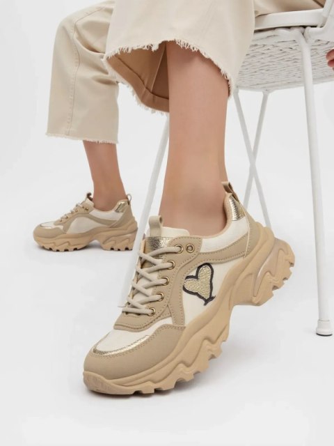 Damskie Sneakersy SOLARA KHAKI Damskie Sneakersy SOLARA KHAKI