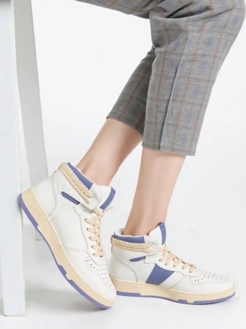 Damskie Sneakersy Wysokie RUBIO BLUE Damskie Sneakersy Wysokie RUBIO BLUE