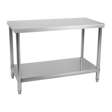 Stół do kuchni blat roboczy stal nierdzewna dolną półka 120x70cm Stół do kuchni blat roboczy stal nierdzewna dolną półka 120x70cm