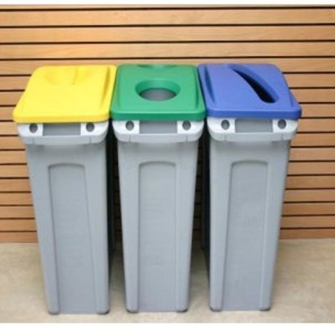 Pokrywa do pojemnika Rubbermaid SLIM JIM reg; brązowa Pokrywa do pojemnika Rubbermaid SLIM JIM reg; brązowa
