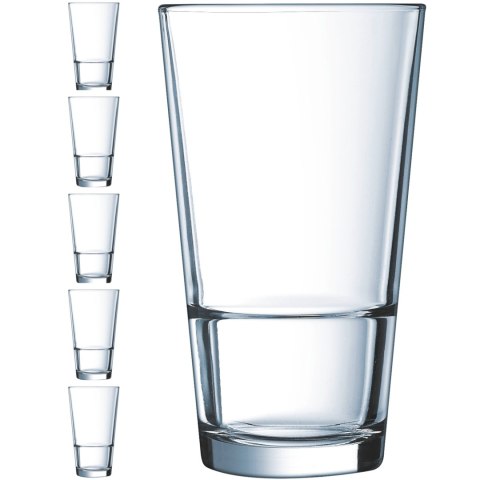 Szklanka wysoka Arcoroc STACK UP 350 ml zestaw 6 szt. - Hendi H7763 Szklanka wysoka Arcoroc STACK UP 350 ml zestaw 6 szt. - Hendi H7763