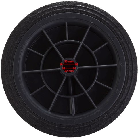 Koło kółko do kubła kontenera na odpady gumowe śr. 250mm Koło kółko do kubła kontenera na odpady gumowe śr. 250mm