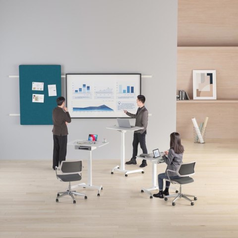 Stolik stojak pod laptopa odchylany regulowany z półką 80 x 56 cm 760 - 1130 mm Stolik stojak pod laptopa odchylany regulowany z półką 80 x 56 cm 760 - 1130 mm