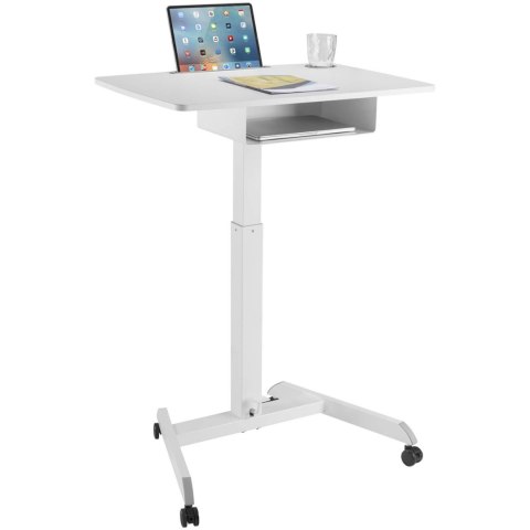 Stolik stojak pod laptopa odchylany regulowany z półką 80 x 56 cm 760 - 1130 mm Stolik stojak pod laptopa odchylany regulowany z półką 80 x 56 cm 760 - 1130 mm