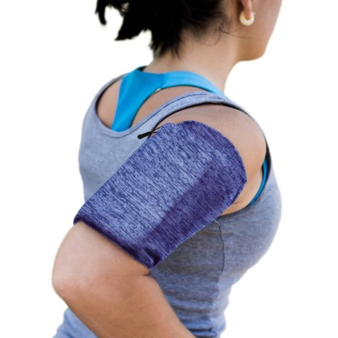 Opaska na ramię do biegania ćwiczeń fitness armband XL granatowa Opaska na ramię do biegania ćwiczeń fitness armband XL granatowa