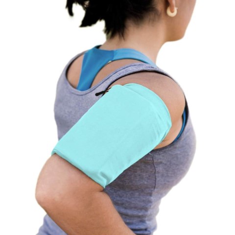 Opaska na ramię do biegania ćwiczeń fitness armband XL niebieska Opaska na ramię do biegania ćwiczeń fitness armband XL niebieska