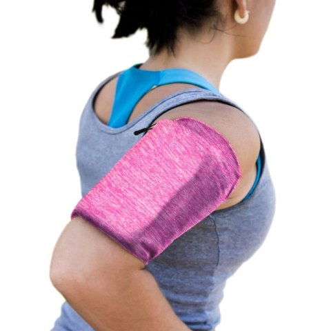 Opaska na ramię do biegania ćwiczeń fitness armband XL różowa Opaska na ramię do biegania ćwiczeń fitness armband XL różowa