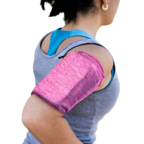 Opaska na ramię do biegania ćwiczeń fitness armband M różowa Opaska na ramię do biegania ćwiczeń fitness armband M różowa