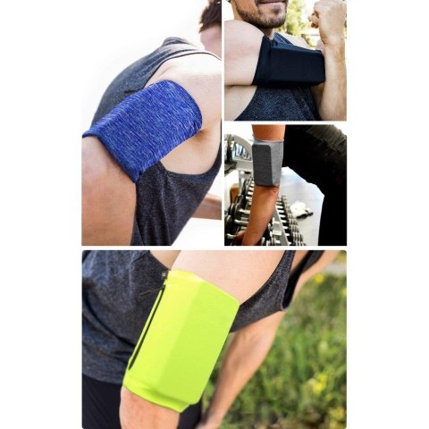 Opaska na ramię do biegania ćwiczeń fitness armband M różowa Opaska na ramię do biegania ćwiczeń fitness armband M różowa