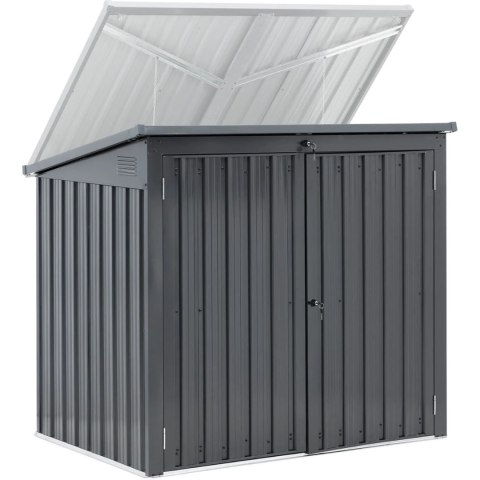 Osłona obudowa na 2 kosze kubły na śmieci 240 l metalowa Osłona obudowa na 2 kosze kubły na śmieci 240 l metalowa