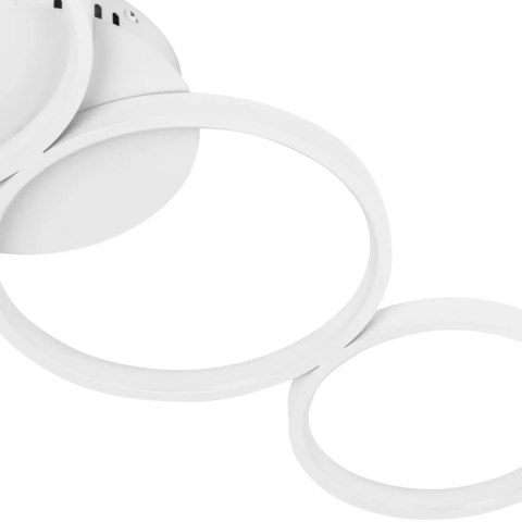 Lampa sufitowa nowoczesna LED z pilotem - 4 białe okręgi Lampa sufitowa nowoczesna LED z pilotem - 4 białe okręgi