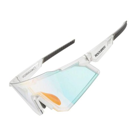 Okulary rowerowe fotochromowe z filtrami UV 400 UVA i UVB białe Okulary rowerowe fotochromowe z filtrami UV 400 UVA i UVB białe