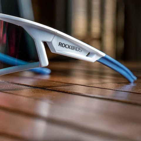 Okulary rowerowe z polaryzacją i filtrem UV 400 białe Okulary rowerowe z polaryzacją i filtrem UV 400 białe