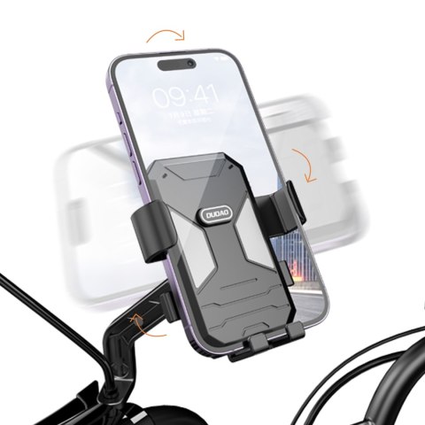 Uchwyt na telefon rowerowy motocyklowy na kierownicę F7C+ czarny Uchwyt na telefon rowerowy motocyklowy na kierownicę F7C+ czarny