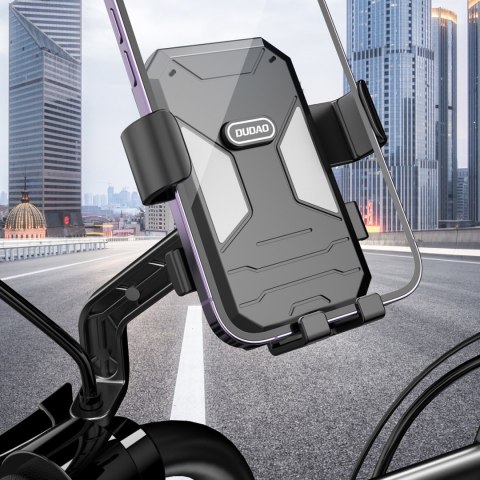 Uchwyt na telefon rowerowy motocyklowy na kierownicę F7C+ czarny Uchwyt na telefon rowerowy motocyklowy na kierownicę F7C+ czarny