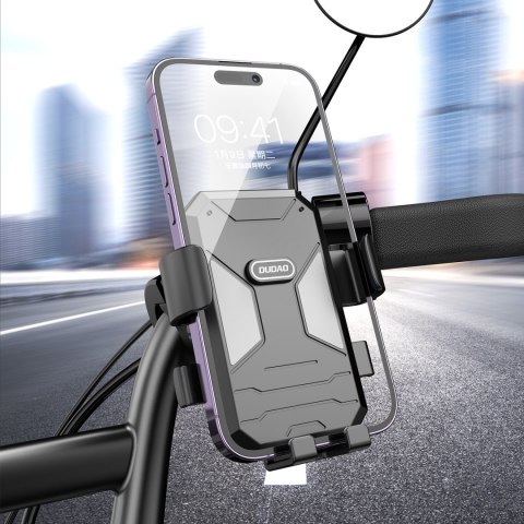 Uchwyt rowerowy motocyklowy do telefonu na kierownicę czarny Uchwyt rowerowy motocyklowy do telefonu na kierownicę czarny