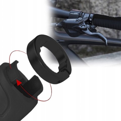 Gripy chwyty rowerowe ergonomiczne śr. 22mm czarne Gripy chwyty rowerowe ergonomiczne śr. 22mm czarne
