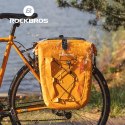 Torba rowerowa wodoodporna na bagażnik regulowana 25-32L pomarańczowa