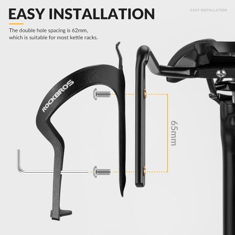 Wielofunkcyjny uchwyt rowerowy stabilizator torby podsiodłowej - czarny Wielofunkcyjny uchwyt rowerowy stabilizator torby podsiodłowej - czarny