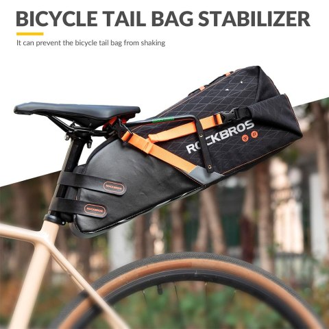 Wielofunkcyjny uchwyt rowerowy stabilizator torby podsiodłowej - czarny Wielofunkcyjny uchwyt rowerowy stabilizator torby podsiodłowej - czarny