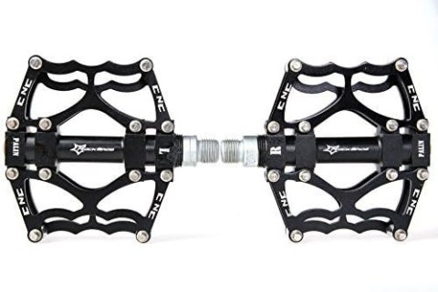 Zestaw pedałów rowerowych MTB atntypoślizgowe czarny Zestaw pedałów rowerowych MTB atntypoślizgowe czarny